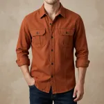 Full sleeves double pocket panel Shirt