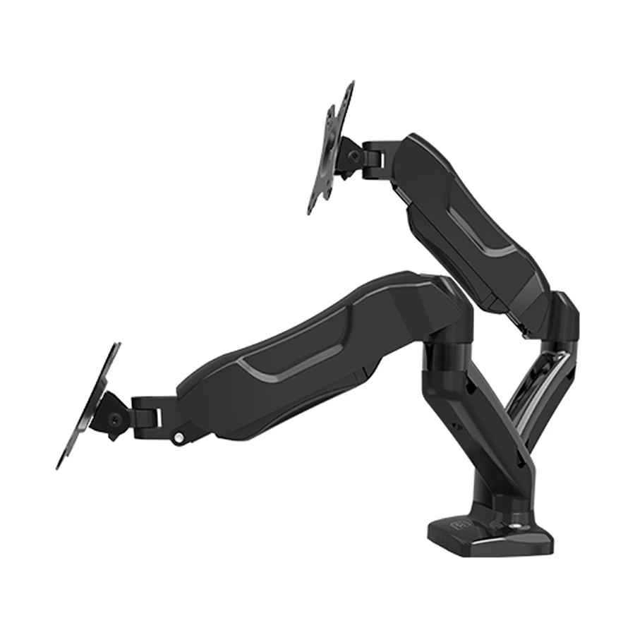 Kaloc KLC V28 17-27 Inch Dual Arm Gas Spring Monitor Desk Mount