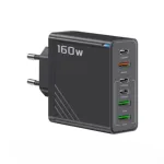 160W Super Fast Multi-Port GaN Charger with 6-in-1 Power Delivery