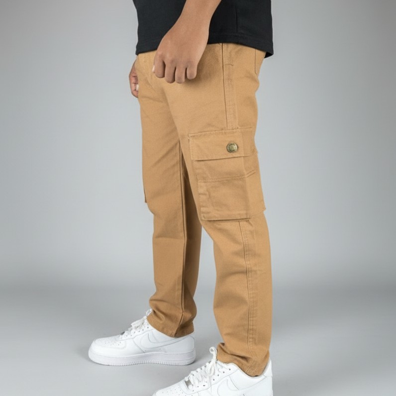 Men’s Twill 6 Pocket Pants — Slim Fit, Fashionable Design