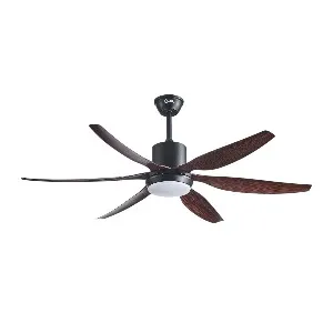 Qulik Silex 66"- Modern Decorative Silent ABS Blade Under light with Remote Ceiling Fan (Dark Wood Grain) Q-6507-DW