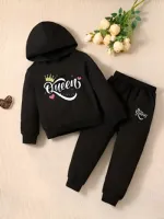 Infant and Kids DTF Print Hoodie Set, One Side Brush, 9 Sizes
