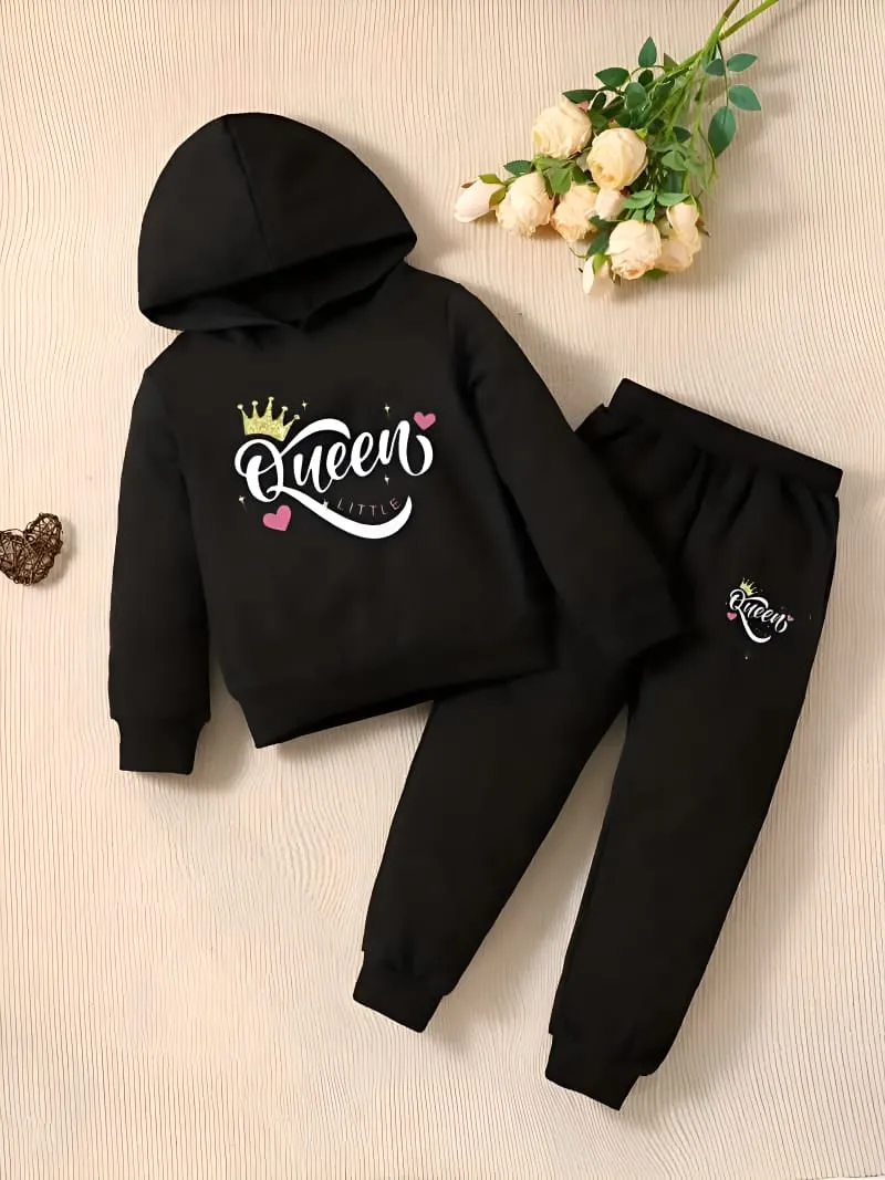 Infant and Kids DTF Print Hoodie Set, One Side Brush, 9 Sizes