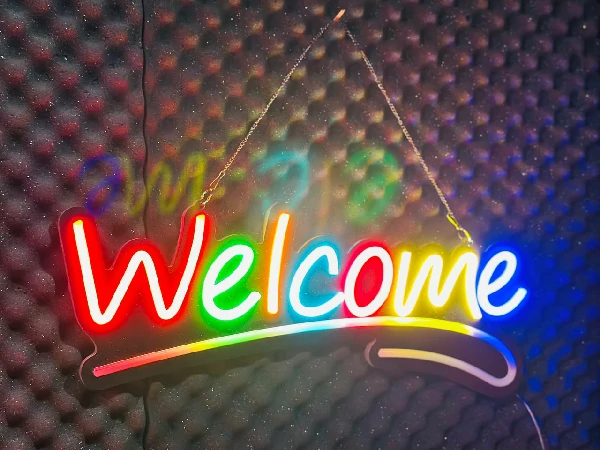 GearUP WELCOME10 Neon Sign For Greetings at Shop, Restaurant , Pharmacy, Cafe