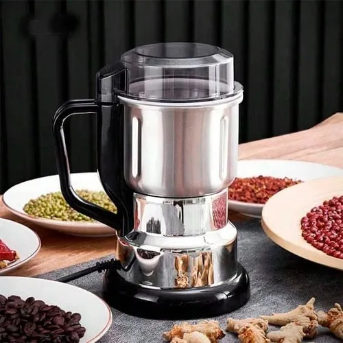 Multifunctional Electric Stainless Steel Food Grinder 1500W – High-Power Spice, Coffee Bean, Nut & Grain Grinder Machine (Model: 8200)