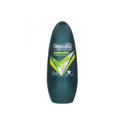Rexona Men Motion Activated Natural Fresh Lime Cool Roll On 45ml (Indonesia)