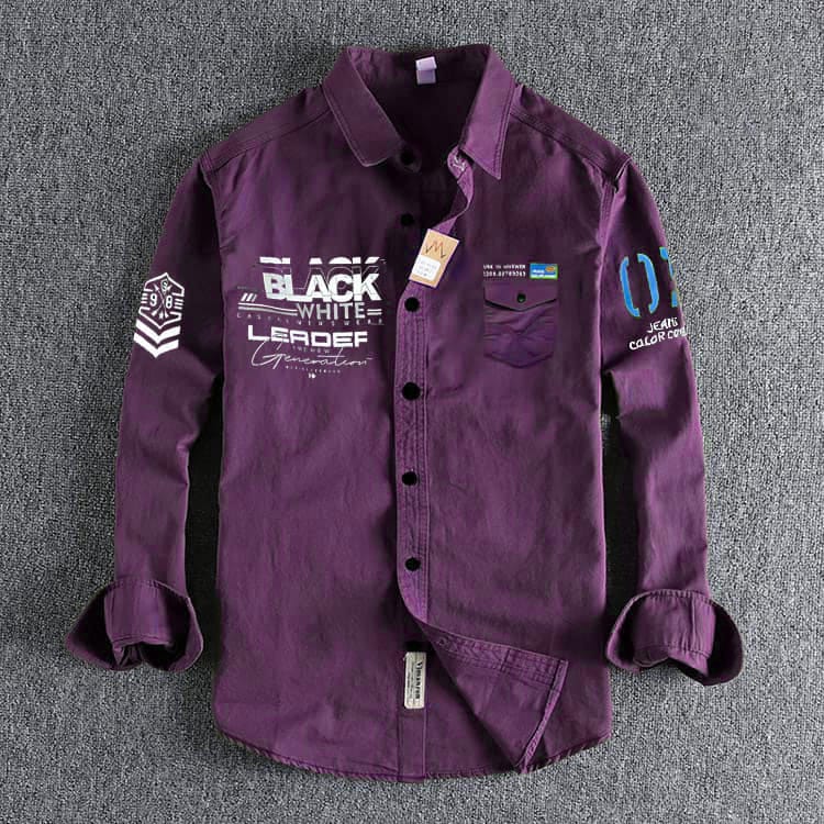 Men's Cotton Printed Casual Shirt, Semi-Fit, Sizes M to XL