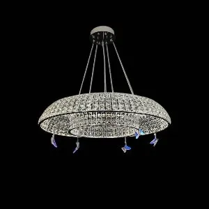 Qulik Allure Circle Hanging Pendant Crystal Chandelier (QL-55180-500)