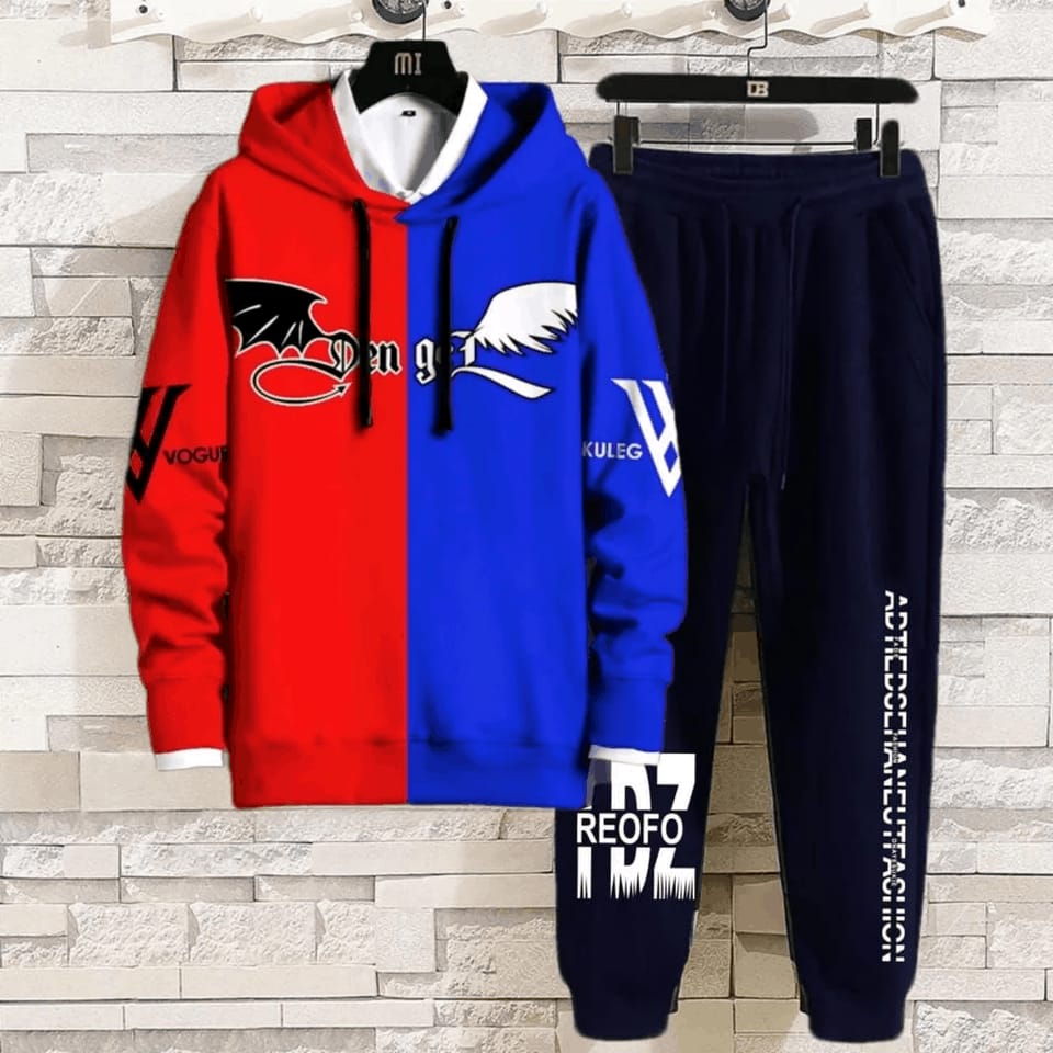 Hoodie and Trouser Set for Men and Women, Cotton Hoodie, 250 GSM
