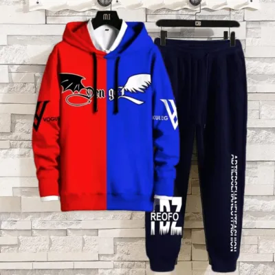 Hoodie and Trouser Set for Men and Women, Cotton Hoodie, 250 GSM
