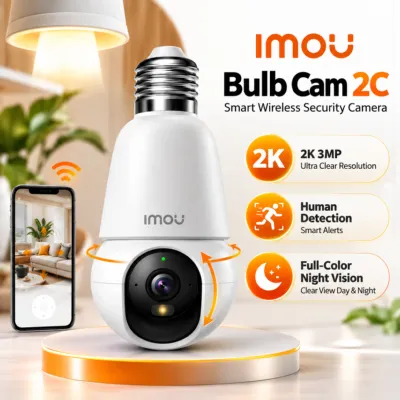 Imou Bulb Cam 2C 3MP 2K Wi-Fi Security Camera