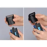 Kemei KM-6330 3-in-1 Rechargeable Hair Trimmer, Electric Shaver & Nose Clipper Grooming Kit For Men – Universal Voltage, 60 Min Runtime