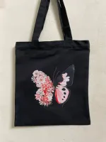 Zipper Canvas Tote Bag for School, Office and Travel