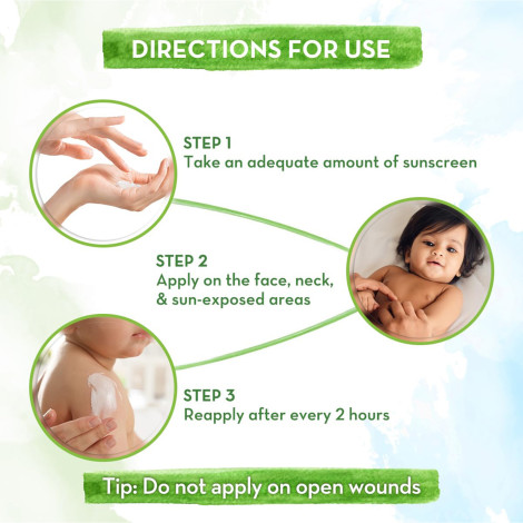 Mamaearth Baby Rich Moisturizing Ultra Light Sunscreen 0-10 Years 50g (India)