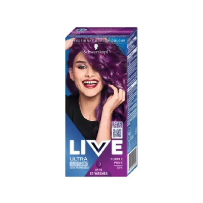 Schwarzkopf Live Ultra Brights Semi-Permanent Colour - 094 Purple Punk (Slovenia)