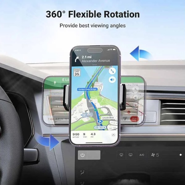 Ugreen 30283 Air Vent Mount Gray Phone Holder