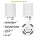 Touch Lamp Portable Bluetooth Speaker with Smart Colour Changing Touch Mode Night Lamp
