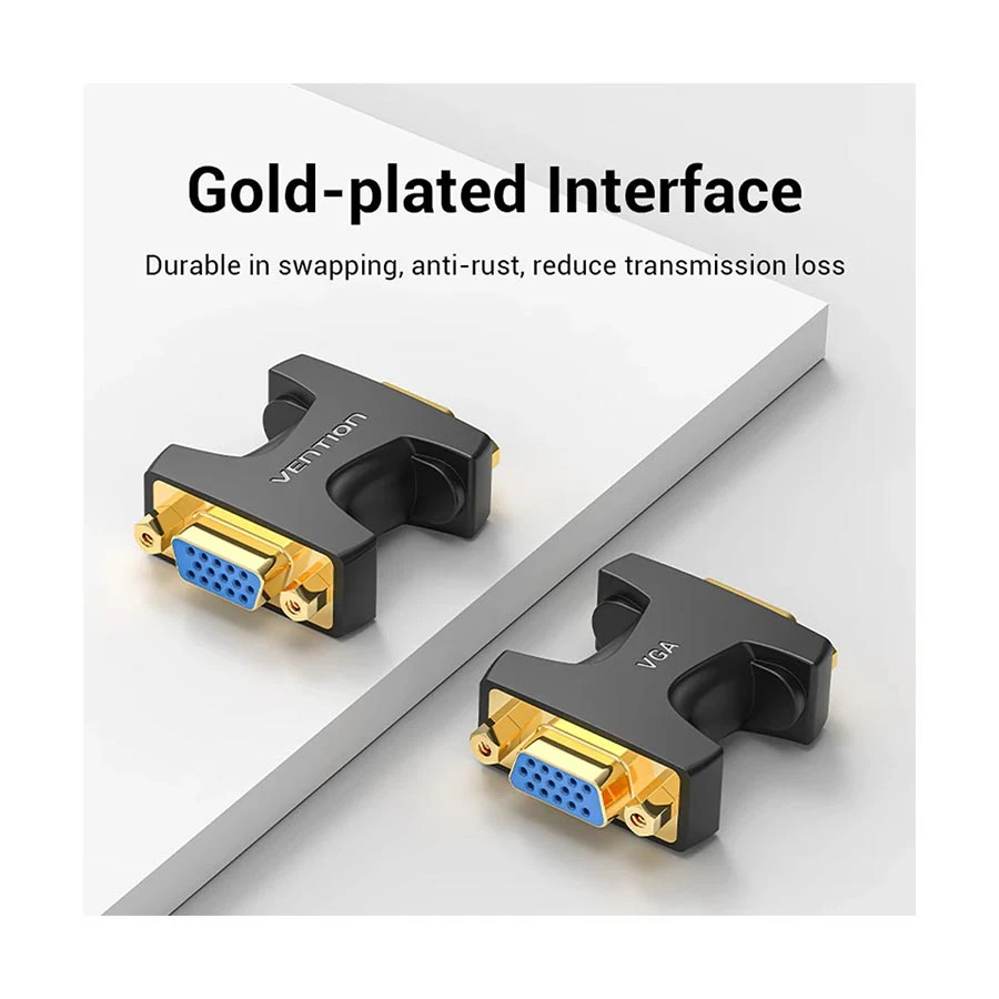 Vention DDGB0 VGA Male to Female Black Converter