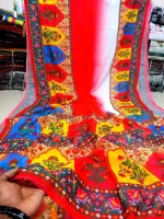 Chanduri Silk Saree with Separate Blouse Piece, 12 Haath