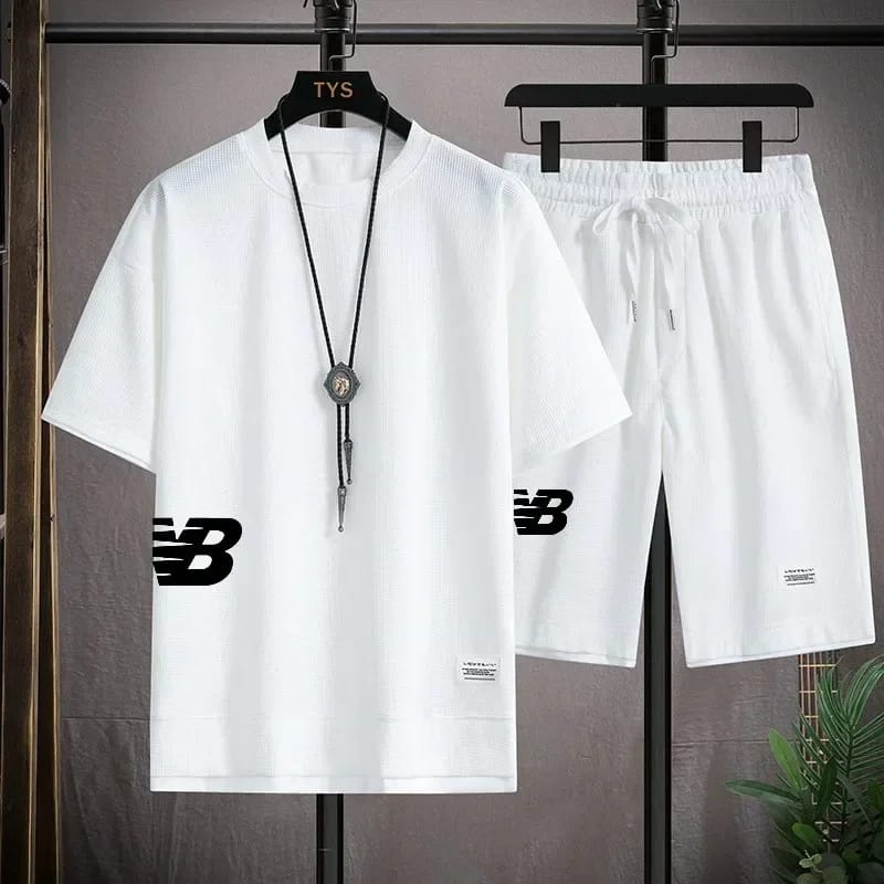 Men's Mesh T-Shirt and Shorts Two-Piece Set, 170 GSM, Sizes M to XL