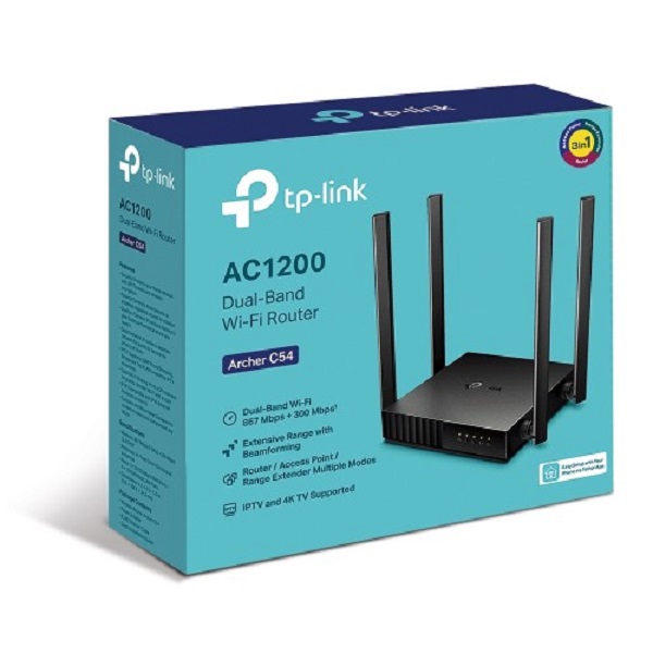 TP-Link Archer C54 AC1200 Dual Band 4 Antenna Wi-Fi Router