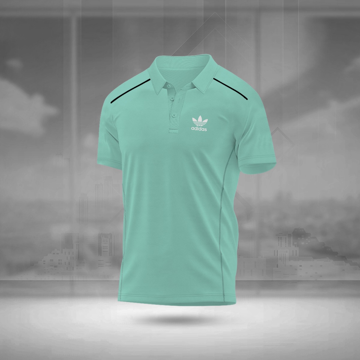 Men's Mesh Fabric Polo Shirt, Sizes M to XXL, 3 Colours