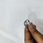 Crystal Bloom Silver Ring