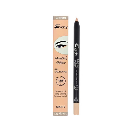 Everly Matte Ink Definer Waterproof Gel Eyeliner Pen - 03 Nude (China)