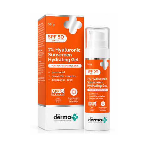 The Derma Co 1% Hyaluronic Sunscreen Hydrating Gel SPF 50 PA++++50g (India)