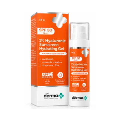 The Derma Co 1% Hyaluronic Sunscreen Hydrating Gel SPF 50 PA++++50g (India)