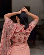 Digital Print Parsha Saree with Tassel Anchal, 6 Colours