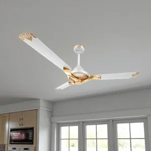 Luminous Jaipur Mahal 52 Inch 3 Blade Decorative Energy Saving Ceiling Fan (Agaria White) L-231