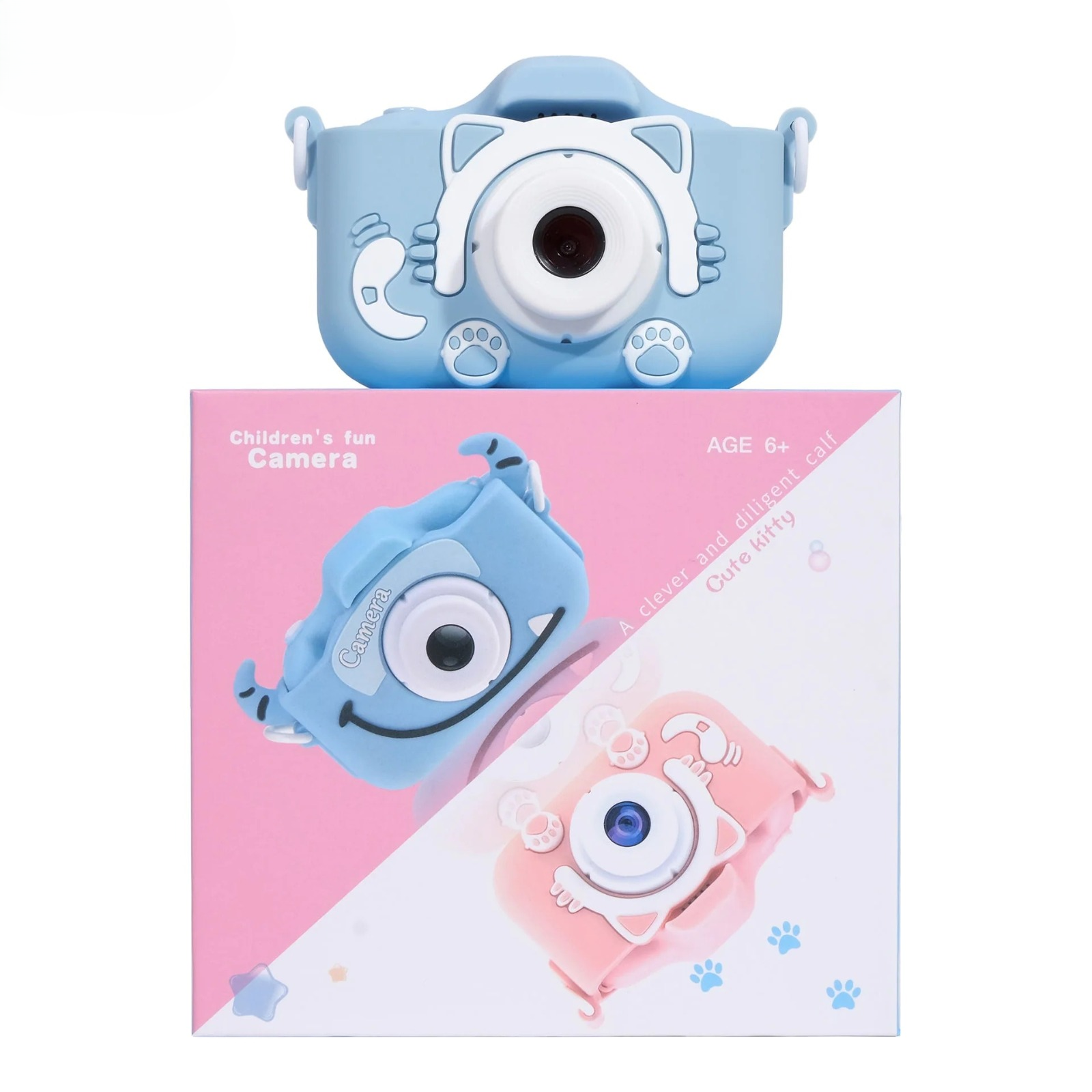 Kids Digital Camera with Silicone Case - Dual Lens Fun Camera for Ages 6+