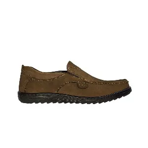 26054-Coffee Premium Leather Slip-on Lightweight Casual Loafers