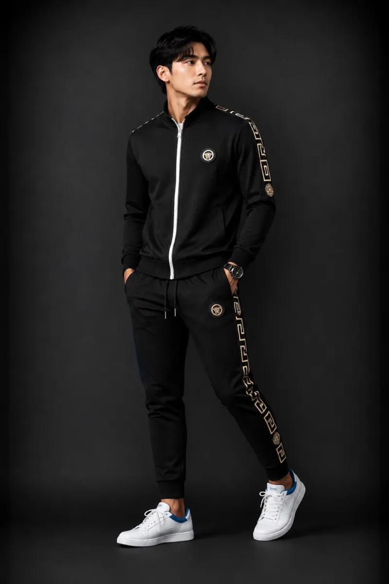 Brushed Pure Cotton Hoodie and Trouser Combo, 280-300 GSM