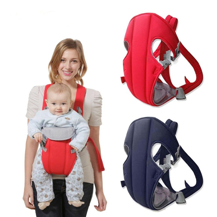 4-in-1 Baby Carrier With Comfortable Cushioned Head Support & Buckle Straps Multicolor