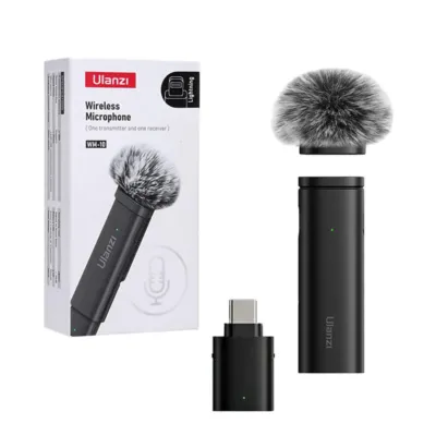 Ulanzi WM-10 Wireless Clip-On Microphone for Smartphone & Tablet
