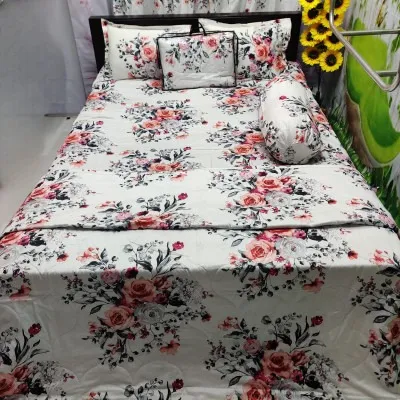 Pure Cotton Twill AC Katha and Bed Sheet Combo for AC Rooms