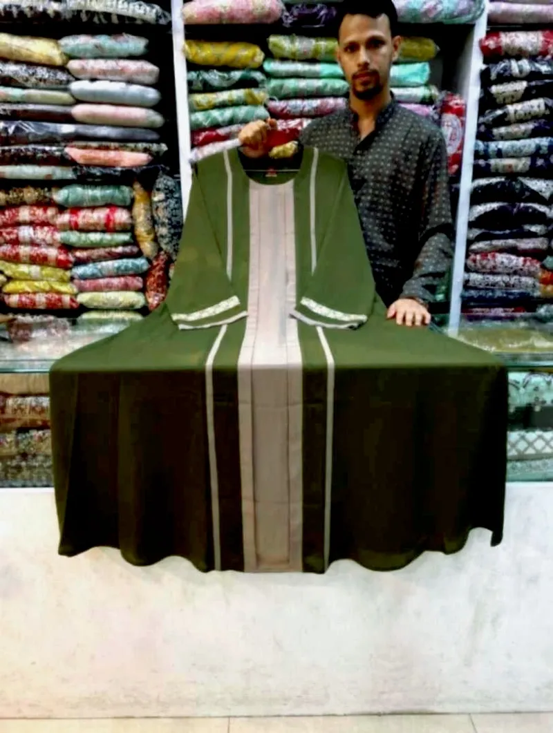 Koti Style Borka with Attached Inner Koti, Borka Only