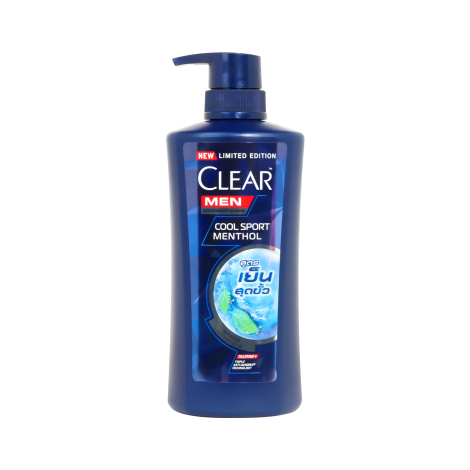 Clear Men Cool Short Mennthol Anti Dandruff Shampoo 450ml (Thailand)