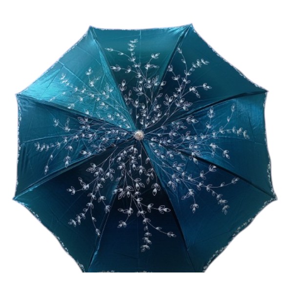 New Ladies Fashionable And Elegant Anti Uv Sunshade Print Border Lace Umbrella