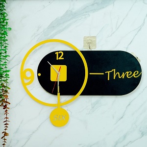 Wall Clock Modern Art Wall Clock Silent