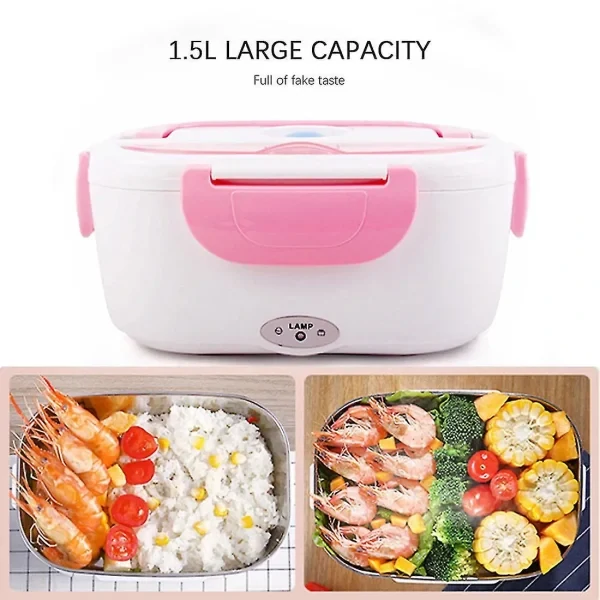 Portable Electric Lunch Box – Pink Color