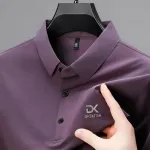 Men's Soft Sewing-Less Polo Shirt, Metal Buttons, 5 Colours