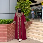 Tiger Print Abaya – 01 with Inner, Koti & Matching Hijab