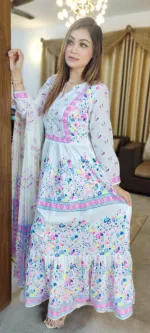 Women's AC Cotton Three Piece, Body 42/44, Pure Cotton Orna