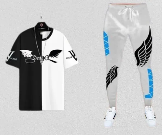 Men's Mesh T-Shirt and Full Pant Combo, 4 Colours, Waist 30 to 34