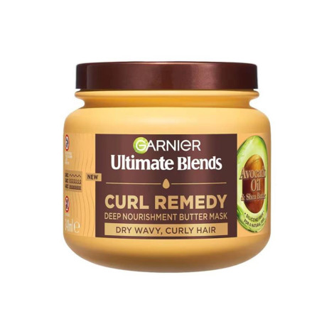 Garnier Ultimate Blends Curl Remedy Deep Nourishment Butter Mask 340ml (Germany)