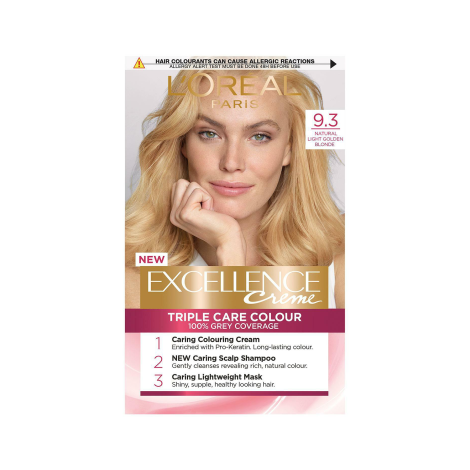 L'Oreal Excellence Creme Tirple Care Colour - 9.3 Very Light Golden Blonde (Belgium)
