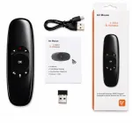 Wireless Air Mouse with Dual-Sided QWERTY Keyboard & Gyroscope